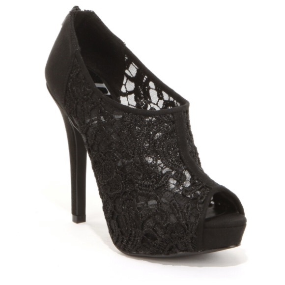 Elle Peep Toe Heels - Picture 1 of 6